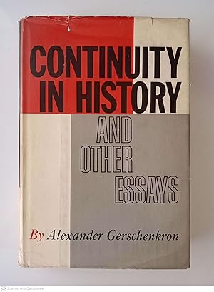 Seller image for Continuity in History and Other Essays for sale by Llibres Capra