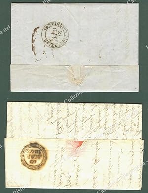 Prefilatelia. TOSCANA. 2 lettere del 1842 e 1845 da Firenze a Castiglion Fiorentino.
