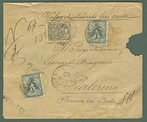 Storia postale Regno. Assicurata del 27.02.1902.