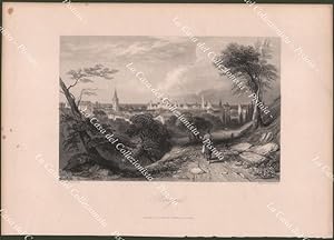 BOLOGNA. Incisione dall'opera di W. Brockedon, circa 1860