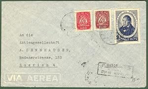 PORTOGALLO. Lettera aerea del 10.2.1941 per Zurigo
