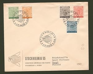 SVERIGE - SVEZIA. Stockolmia 1955. Letter for Finland.