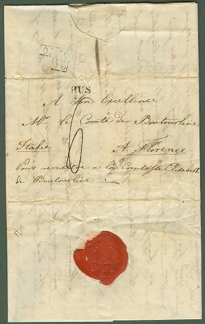 RUSSIA. Lettera del 11 luglio 1823 da San Pietroburgo per Firenze.