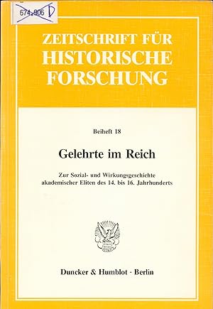 Bild des Verkufers fr Gelehrte im Reich zum Verkauf von avelibro OHG