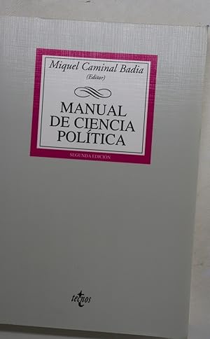 Imagen del vendedor de Manual de ciencia poltica a la venta por Librera Alonso Quijano