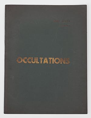 Seller image for Occultations for sale by Librairie-Galerie Emmanuel Hutin