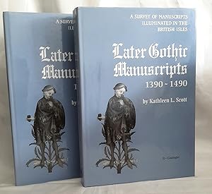 Seller image for A Survey of Manuscripts Illuminated in the British Isles. Later Gothic Manuscripts 1390-1490. In Two Volumes. I - Text & Illustration. II - Catalogue. for sale by Addyman Books