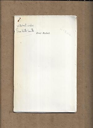 Immagine del venditore per Ernst Barlach (German Men of Letters) venduto da Gwyn Tudur Davies