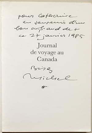 Image du vendeur pour Journal de voyage au Canada. Photographies Edouard Boubat mis en vente par Des livres autour (Julien Mannoni)