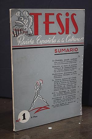 Tesis. Revista Española de la Cultura. N.º 1.