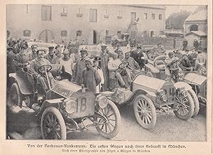 Die Herkomer Konkurrenz, eine internationale Fernfahrt für Motorenwagen über eine Strecke von 160...