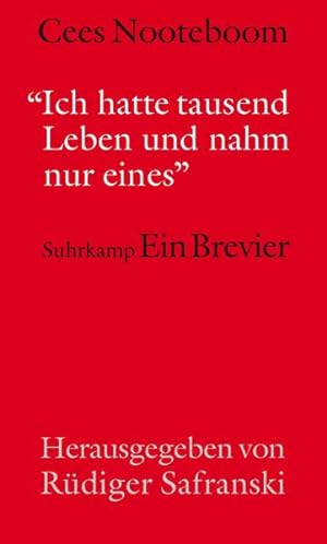Seller image for Ich hatte tausend Leben und nahm nur eins: Ein Brevier for sale by Buchhandlung Loken-Books