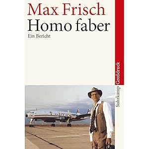 Bild des Verkufers fr Homo faber: Ein Bericht. Grodruck | Grodruck (suhrkamp taschenbuch) zum Verkauf von artbook-service