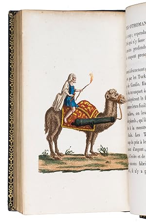 Immagine del venditore per Moeurs, usages, costumes des Othomans, et abrg de leur histoire. Avec des claircissemens tirs d'ouvrages orientaux, et communiqus par M. Langls.Paris, Nepveu, 1812. 6 volumes. 18mo (14 x 9 cm). With 75 hand-coloured engraved plates: a frontispiece in each volume and 17, 17, 9, and 26 plates in volumes 3, 4, 5, and 6 respectively. Most plates depict costumes, but also tools and instruments are shown. All plates are very detailed and beautifully coloured by hand, in very fresh contemporary colouring, some even finished with gold. Contemporary gold- and blined-toole purpleish-black morocco. venduto da Antiquariaat FORUM BV