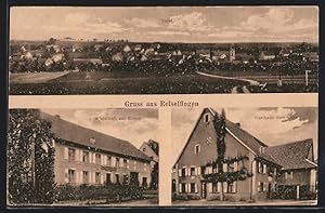 Ansichtskarte Reiselfingen, Gasthaus zur Krone, Gasthaus zum Stern, Totalansicht