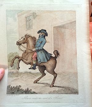 How To make The Most of a Horse. Hand Coloured Caricature.