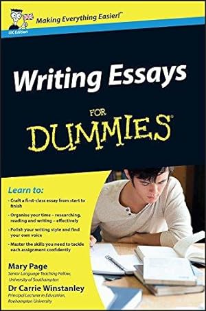 Imagen del vendedor de Writing Essays For Dummies a la venta por WeBuyBooks