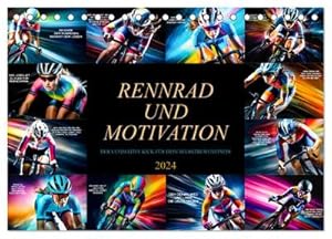 Bild des Verkufers fr Rennrad und Motivation (Tischkalender 2024 DIN A5 quer), CALVENDO Monatskalender: Die hochwertigen Bilder und die sorgfltig ausgewhlten Zitate . Hingucker in jedem Raum. (CALVENDO Sport) zum Verkauf von Rheinberg-Buch Andreas Meier eK