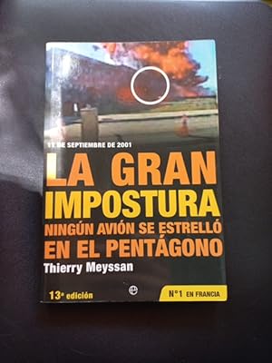 Immagine del venditore per 11 de septiembre de 2001, la gran impostura venduto da Vrtigo Libros