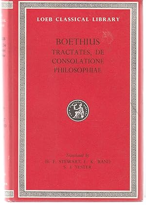 Bild des Verkufers fr Tractates, De Consolatione Philosophiae (Theological Tractates and Consolation of Philosophy) zum Verkauf von Book Booth