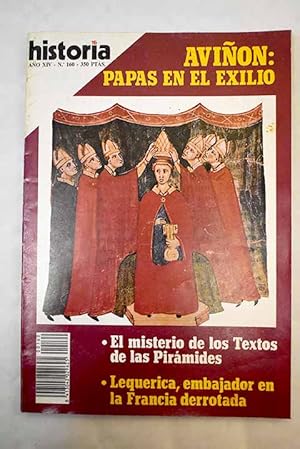 Seller image for Historia 16, Ao 1989, n 160:: Lequerica, embajador franquista en Pars: un testigo de excepcin de la derrota de Francia; Masonera y poltica en la I Repblica: los masones en el Ministerio de Instruccin Pblica; La Universidad de Alcal y los orgenes de la Central; La conquista de Yucatn; Avin: la Europa del siglo XIV; Avin: administracin y finanzas de la monarqua pontificia; Avin: el arte y la vida; La saga de los Barbarroja: el hijo de Barbarroja (3). un cuarto de siglo de lucha contra los espaoles en el Mediterrneo (1544-1567) for sale by Alcan Libros