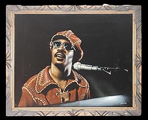 ORIGINAL PAINTING OF STEVIE WONDER [Signed by Artist]