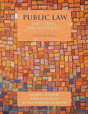 Immagine del venditore per Public Law: Text, Cases, and Materials venduto da WeBuyBooks