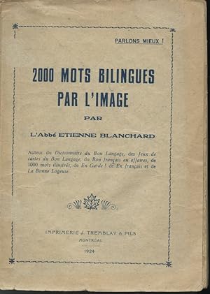 Imagen del vendedor de 2 000 mots bilingues par l'image a la venta por Librairie Le Nord