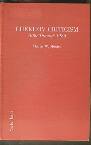 Seller image for CHEKHOV CRITICISM 1880-1986 for sale by Daniel Liebert, Bookseller