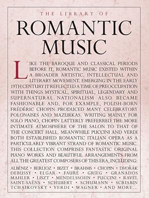 Immagine del venditore per Library of Romantic Music venduto da GreatBookPricesUK