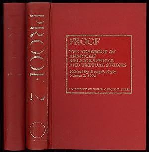 Seller image for Proof: The Yearbook of American Bibliographical and Textual Studies: Volume 1, 1971 and Volume 2, 1972 for sale by Between the Covers-Rare Books, Inc. ABAA
