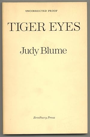 Image du vendeur pour Tiger Eyes mis en vente par Between the Covers-Rare Books, Inc. ABAA