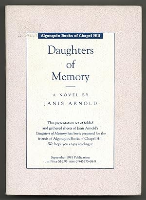 Bild des Verkufers fr Daughters of Memory zum Verkauf von Between the Covers-Rare Books, Inc. ABAA