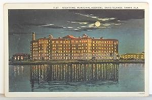 Imagen del vendedor de Nighttime, Municipal Hospital, Davis Islands, Tampa, Fla. - Postcard a la venta por Argyl Houser, Bookseller