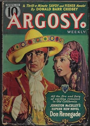 Imagen del vendedor de ARGOSY Weekly: November, Nov. 11, 1939 ("The Stars Spell Death") a la venta por Books from the Crypt