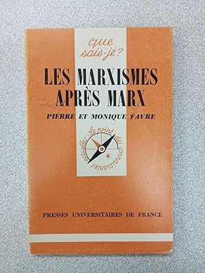 Imagen del vendedor de Que sias je? Les marxismes apre?s Marx a la venta por Dmons et Merveilles