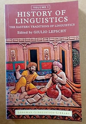 Bild des Verkufers fr History of Linguistics. Volume I. The Eastern Traditions of Linguistics. zum Verkauf von Plurabelle Books Ltd