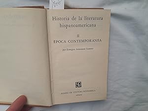 Bild des Verkufers fr Historia de la literatura hispanoamericana. Tomo II. poca contempornea. zum Verkauf von Librera "Franz Kafka" Mxico.
