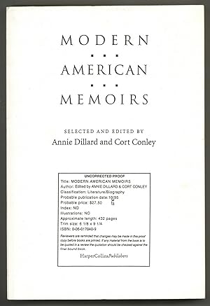 Seller image for Modern American Memoirs for sale by Between the Covers-Rare Books, Inc. ABAA