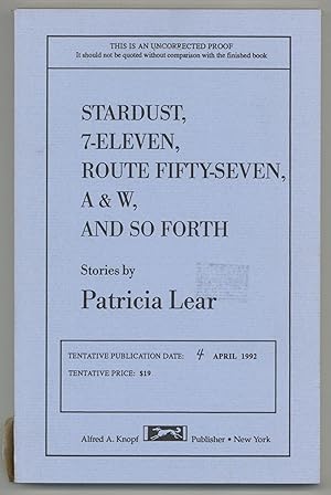 Imagen del vendedor de Stardust, 7-Eleven, Route 57, A&W, and So Forth a la venta por Between the Covers-Rare Books, Inc. ABAA