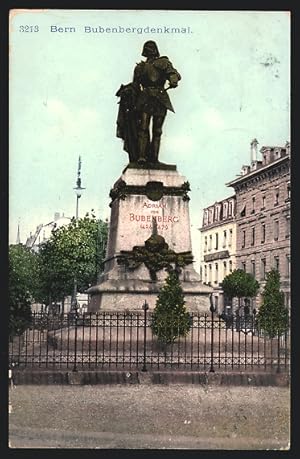 Ansichtskarte Bern, Bubenbergdenkmal mit Anlagen