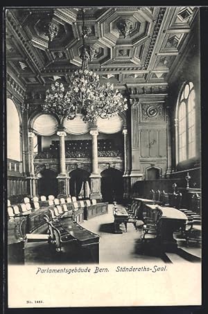 Ansichtskarte Bern, Parlamentsgebäude, Ständerats-Saal