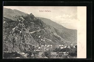 Ansichtskarte Kotor / Cattaro, Blick zur Bergfestung