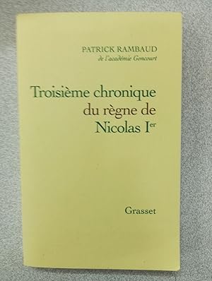 Imagen del vendedor de Troisime chronique du rgne de Nicolas Ier a la venta por Dmons et Merveilles