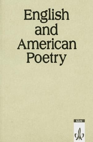 Seller image for English and American Poetry, Book (Klett English Editions) for sale by Versandantiquariat Felix Mcke