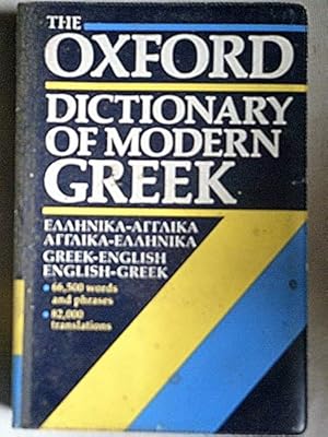 Seller image for The Oxford Dictionary of Modern Greek for sale by WeBuyBooks