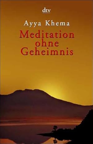 Bild des Verkufers fr Meditation ohne Geheimnis zum Verkauf von Versandantiquariat Felix Mcke