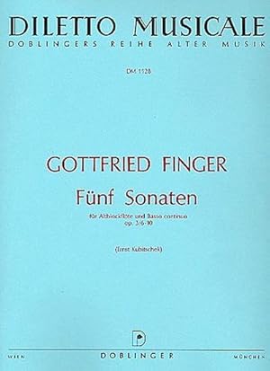 Bild des Verkufers fr 5 Sonaten op.3,6-10fr Altblockflte und Bc zum Verkauf von AHA-BUCH GmbH
