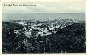 Ansichtskarte / Postkarte Sopot Zoppot Danzig, Totalansicht, Kleiner Galsberg