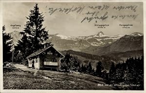 Ansichtskarte / Postkarte Vorarlberg, Blick von der Pfänderspitze, Kopfberg, Mittagspitze, Hangsp...